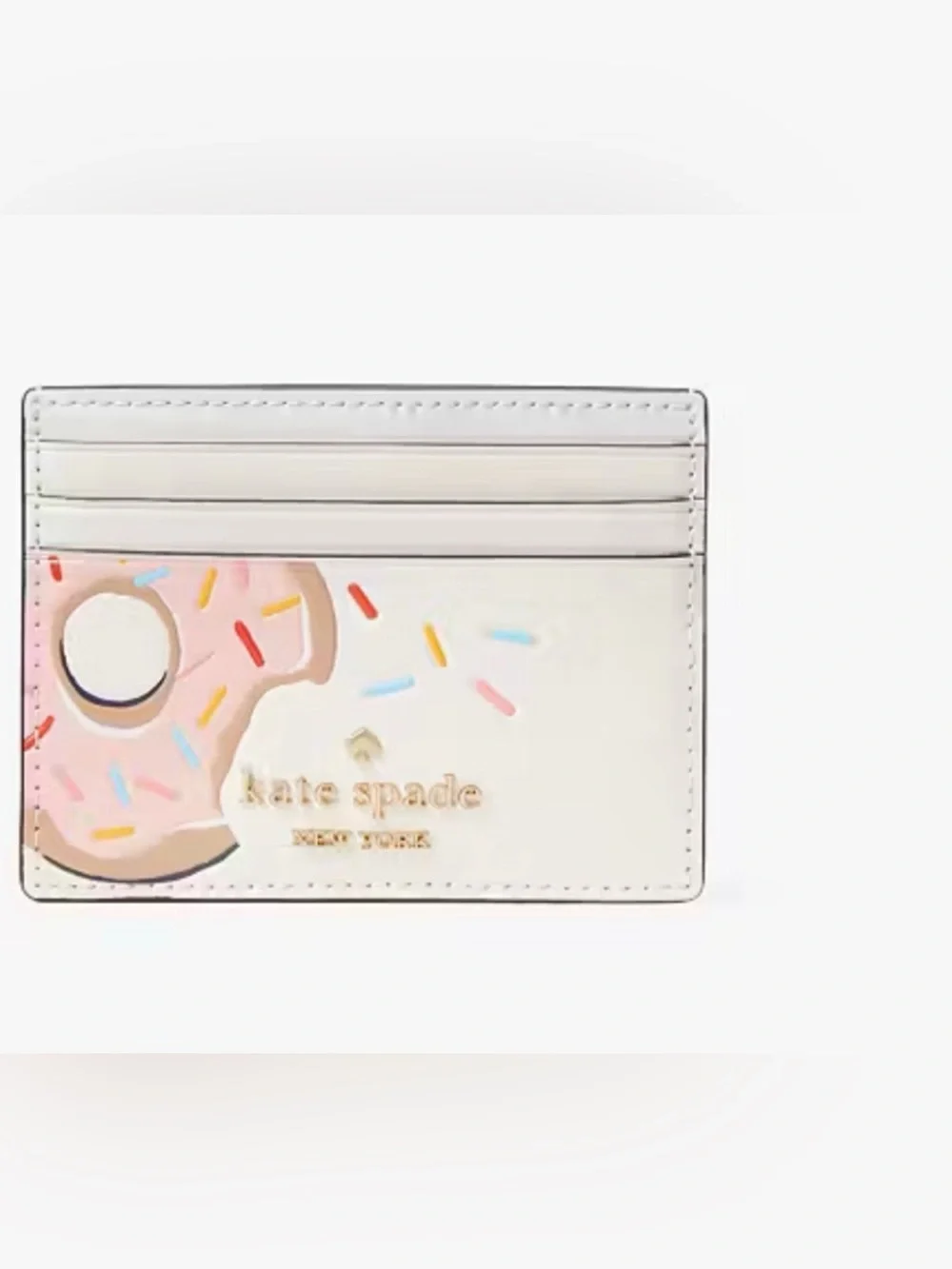 KATE SPADE DONUT SMALL SLIM CARD CASE